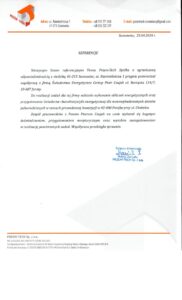 Referencje od firmy Przem-Tech